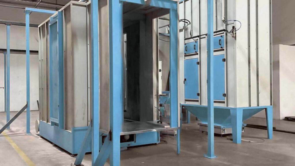 Metal Elektrostatik Toz Boya Kabini Gorsel